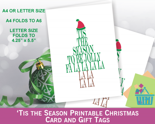 Tis the Season Printable Christmas Card