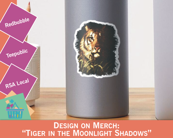 Tiger-MoonlightShadow-small sticker image