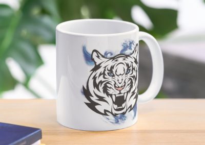 white tiger-blue eyes-classic-mug image
